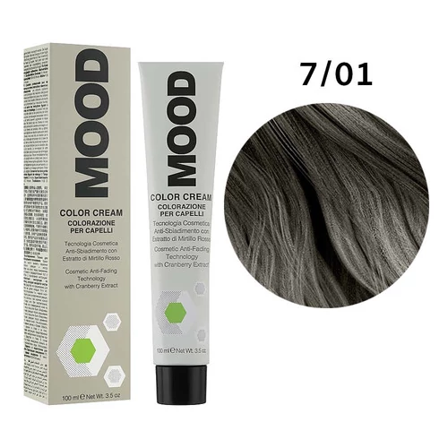 Крем-краска для волос с аммиаком 7/01 Mood Color, 100 мл (8053264518387)