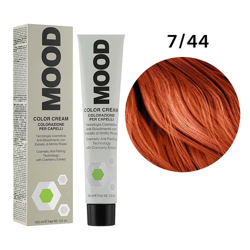 Крем-краска для волос с аммиаком 7/44 Mood Color, 100 мл (8053264518820)