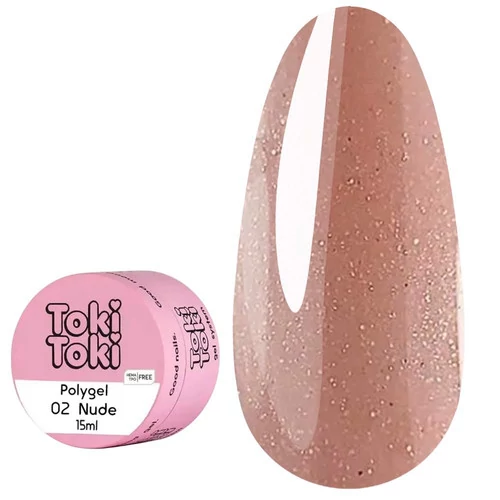 Полигель TOKI TOKI Polygel №02 Nude бежевый 15 мл (2015PG02) - Фото №1