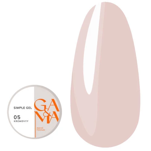Гель для наращивания GA&MA Simple gel №005 Кремовый 15 мл (7702942) - Фото №1