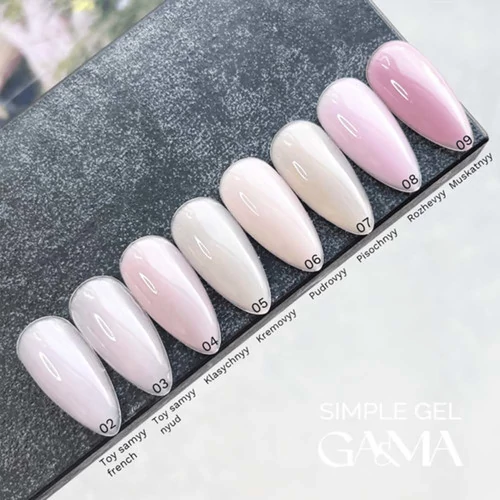 Гель для наращивания GA&MA Simple gel №009 Мускатный 15 мл (7702950) - Фото №3