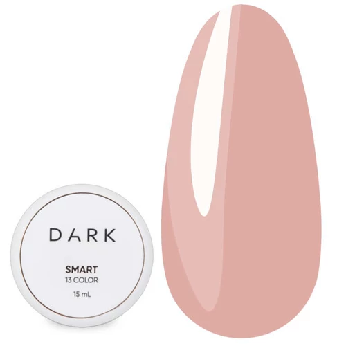 Гель для ногтей Dark Smart Builder gel 13 бежевый 15 мл (DSG1315) - Фото №1