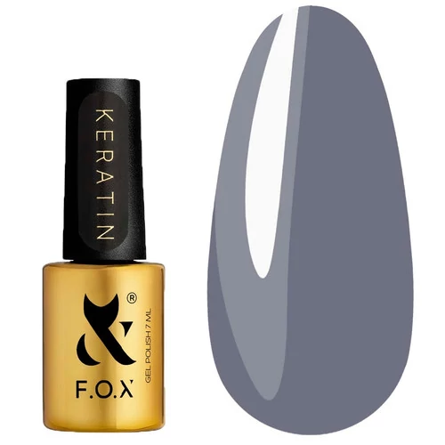 Гель-лак F.O.X KERATIN gel-polish Fashion Capsule №002 серый 7 мл (FGFC-002) - Фото №1