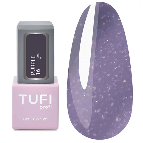 Гель-лак TUFI profi PURPLE 16 Шиммерный фиолет 8 мл (0102510)