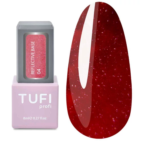 База TUFI profi REFLECTIVE BASE 04 Малиновый Закат 8 мл (0125391) - Фото №1