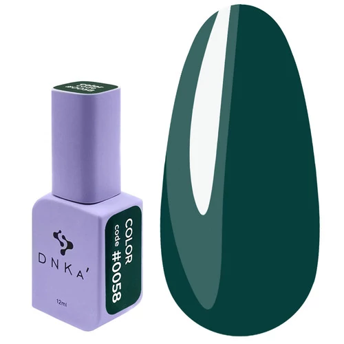 Гель-лак DNKa №058 NEW FORMULA темный бирюзовый 12 мл (FTGPDC0058) - Фото №1