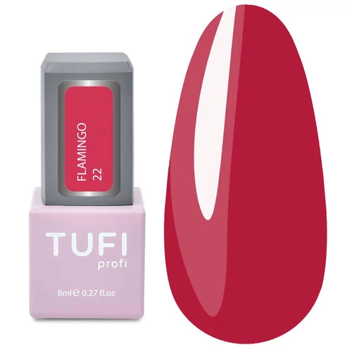 Гель-лак TUFI profi FLAMINGO 22 Спелая вишня 8 мл (0121313)