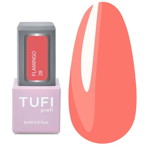 Гель-лак TUFI profi FLAMINGO 28 Персиковый смузи 8 мл (0132496)