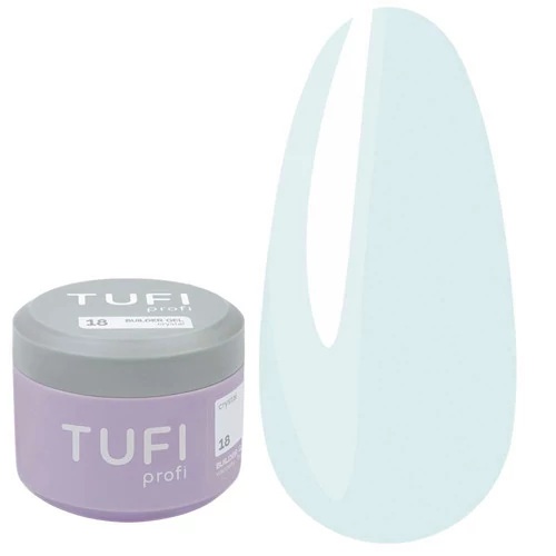 Гель для наращивания TUFI profi Builder Gel UV/LED 18 Crystal 30ml - Фото №1