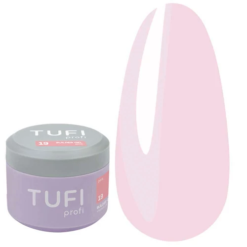 Гель для наращивания TUFI profi Builder Gel UV/LED 19 Pink 30ml - Фото №1