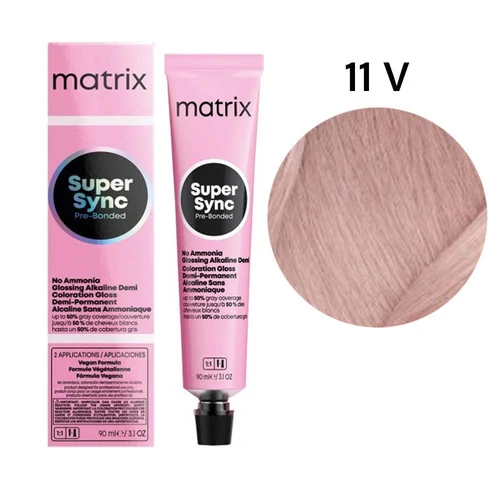 Тонер для волос MATRIX Супер Синк Пре-Бондед без содержания аммиака 11V 90 мл (3474637238230)