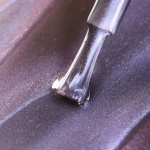 Гель лак BIBLIOTEKA кошачий глаз Cat Eye № 14 Comet холодный лавандово-синий 10 мл (4822060000037) - Фото №2