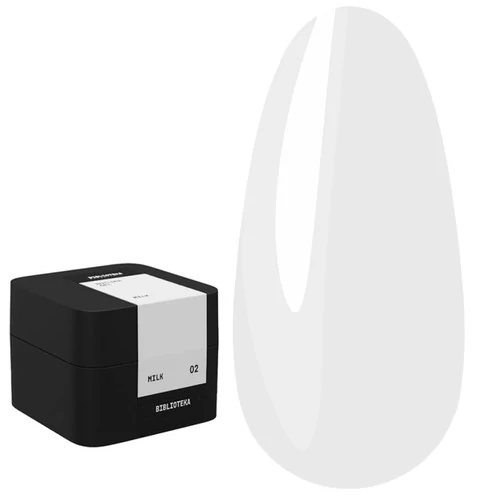 Гель моделирующий BIBLIOTEKA Builder Gel № 02 Milk молочный 30 мл (4821250478601) - Фото №1