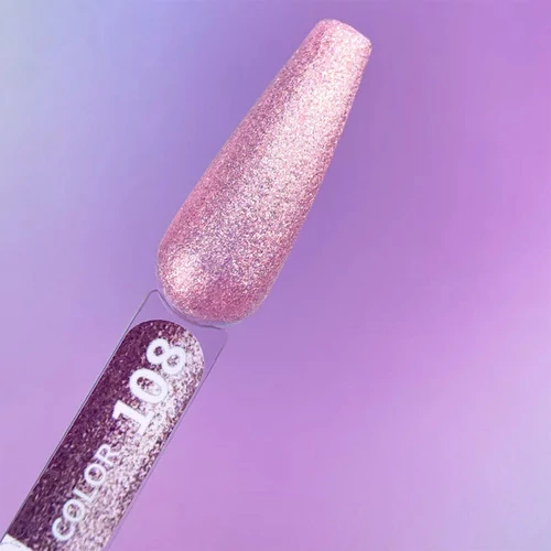 Гель-лак You Are Cute Color №108 светло-розовый с блестками 5 мл (993-4137-1085) - Фото №3
