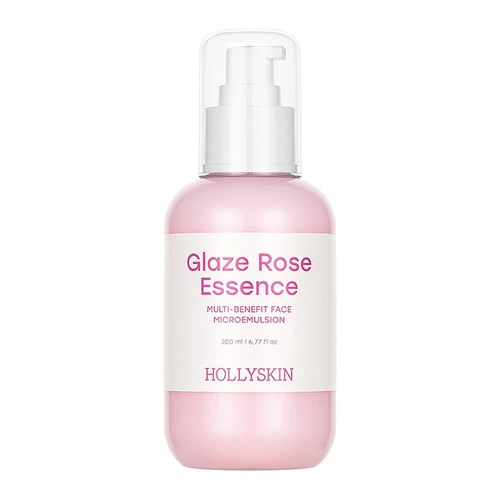 Мультифункциональная розовая микроэмульсия для лица HOLLYSKIN Glaze Rose Essence - Фото №1