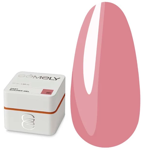 Гель для наращивания GEMELY Fast Builder Gel №21 кремовый розовый 30 мл ( 7704100) - Фото №1