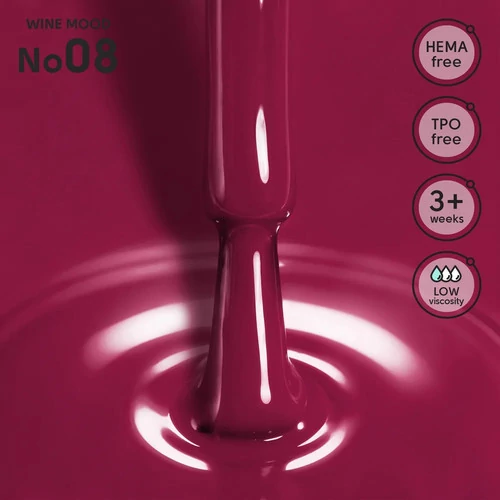 Гель-лак Shelly 08 Wine Mood винный  12 мл (290089) - Фото №2