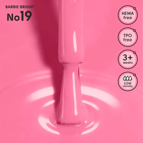 Гель-лак Shelly 19 Barbie Bright кукольно-розовый12 мл (290100) - Фото №2
