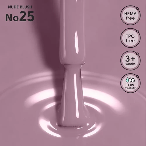 Гель-лак Shelly 25 Nude Blush сиреневый беж 12 мл (290106) - Фото №2