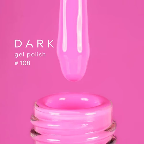 Гель-лак Dark №108 розовый 10 мл (DGP10810) - Фото №2