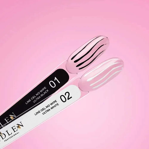 Гель-краска EDLEN Line gel no wipe  Ultra black №01  5 мл (4000440185) - Фото №2