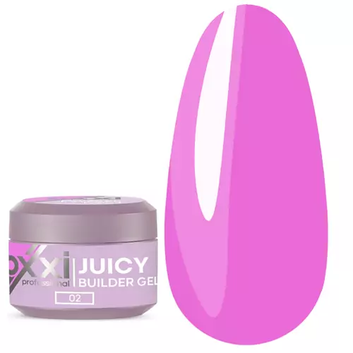 Гель для наращивания OXXI  Builder Gel Juicy № 02  розовый 15 мл (000003228) - Фото №1