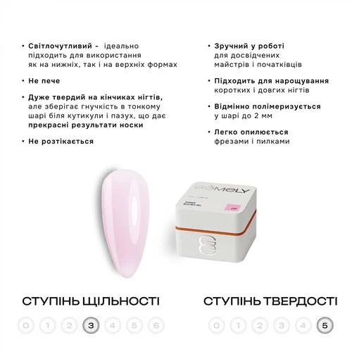 Гель для наращивания GEMELY Power Builder Gel №15  30 мл (7703803) - Фото №3