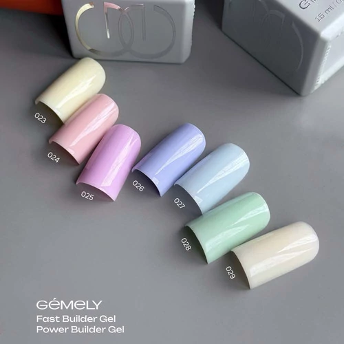 Гель для наращивания GEMELY Fast Builder Gel №023 сливочное масло 30 мл (7704461) - Фото №3