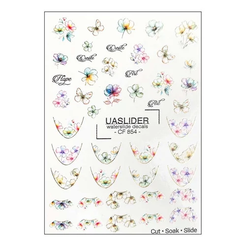 Слайдер дизайн UAslider квіти Color and Foil 854