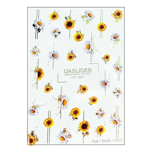 Слайдер дизайн UAslider квіти Color and Foil 864