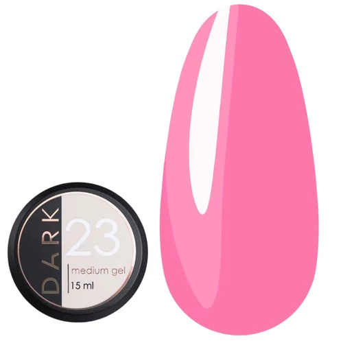 Гель для нігтів Dark Medium Gel №23 рожевий  15 мл (без пензля) (DMG2315)