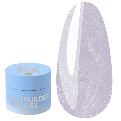 Гель для нарощування LUNA Shimmer Gel №6 лавандовий з шиммером 15 мл (323-6092-1768)