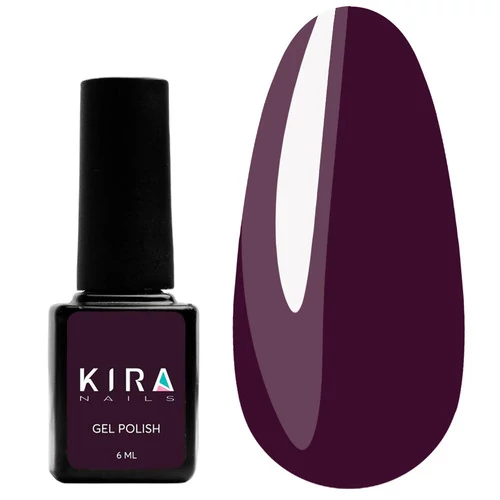 Гель-лак Kira Nails HEMA/TPO free №153 глибокий баклажановий 6 мл (808600)
