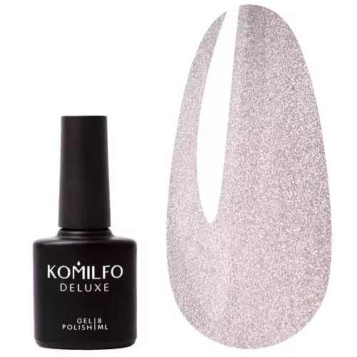 Гель-лак Komilfo HEMA/TPO Silk Cat Eye 001 світлий нюдовий з холодним перламутровим переливом 8 мл (476635)