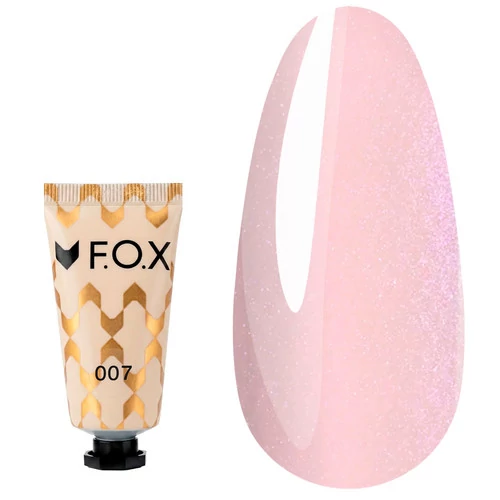 F.O.X Poly gel Nano полігель №07 нюд з дрібним шимером 15 мл (PGN-007)