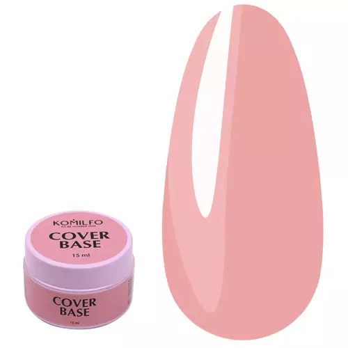 KOMILFO Cover Base база-коректор камуфлююча бежева HEMA/TPO free 15 мл (913202)