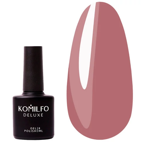 Гель-лак KOMILFO Deluxe Series HEMA/TPO free №D200 рожево-помаранчевий 8 мл (173546)