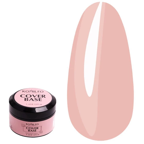 Komilfo Cover Base  HEMA/TPO free камуфлююча база-коректор для гель-лаку без пензлика 5 мл (881601)
