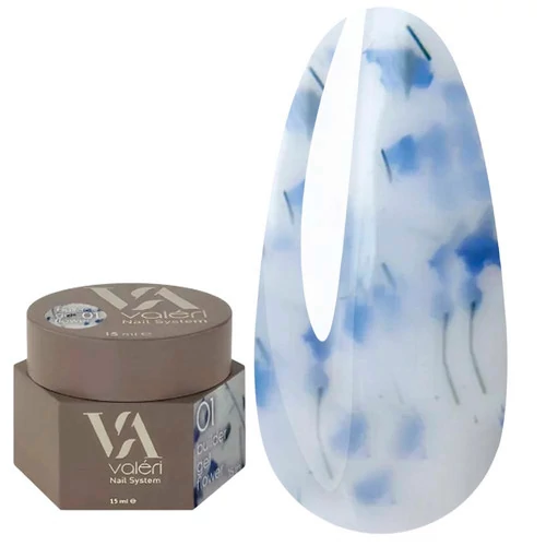 Гель для нарощування із сухоцвітами VALERI Builder Gel Flower №1 15 мл (NVBGF15-01)