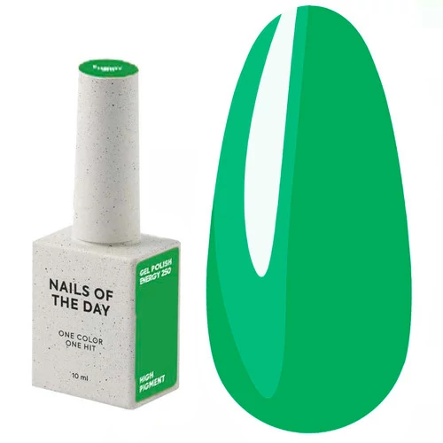 Гель-лак NAILS OF THE DAY Energy-250 яскраво-зелений 10 мл (00-00006476)