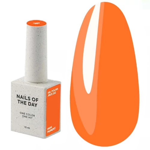 Гель-лак NAILS OF THE DAY Juice-222 яскраво-жовтогарячий 10 мл (00-00006478)