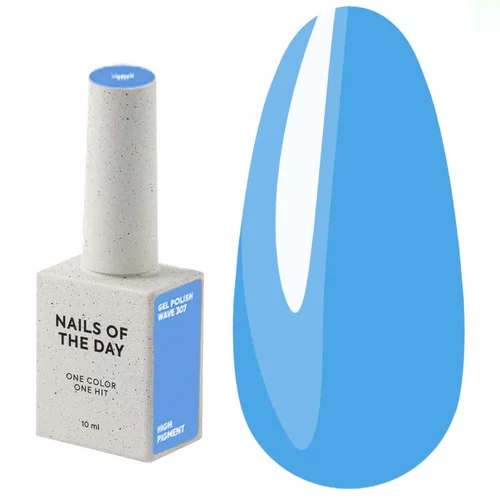 Гель-лак NAILS OF THE DAY Wave-307 блакитний 10 мл (00-00006479)