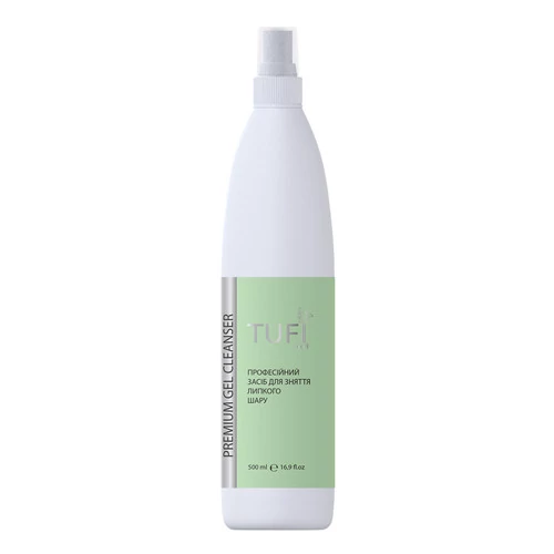 Уцінка! Рідина для видалення липкого шару TUFI profi PRMIUM Gel Cleanser 500 мл (0283913)