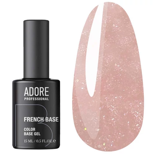 База ADORE French Base №31 камуфлююча персикова з шимером 15 мл (5906935709801)