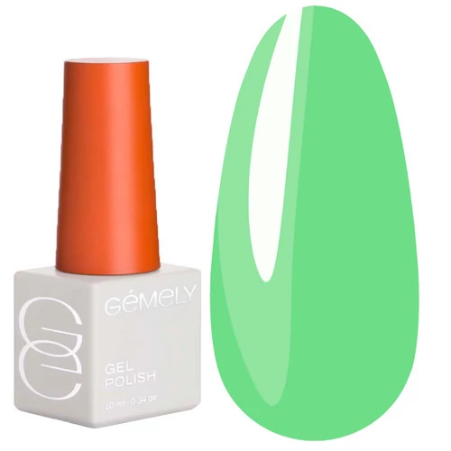 Гель-лак GEMELY Max color №037 соковитий салатово-зелений 10 мл (7704611)