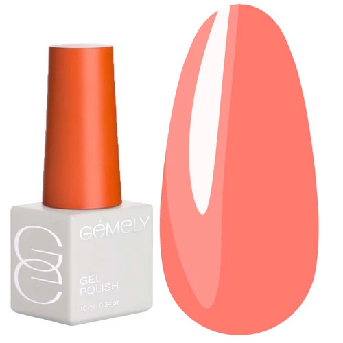 Гель-лак GEMELY Max color №040 яскравий кораловий 10 мл (7704614)
