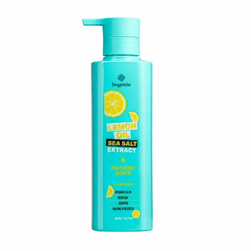 Шампунь для волосся Bogenia Lemon Oil & Sea Salt 450мл (4823124406321)