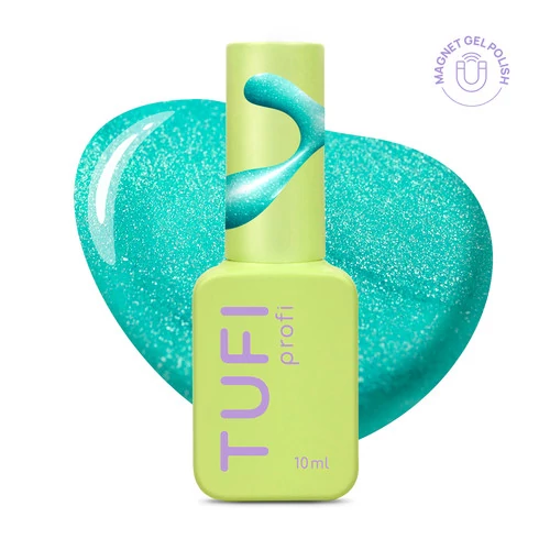 Гель-лак TUFI Profi NEON CAT EYE 53 Electric неоновий бірюзовий 10 мл (0334058)