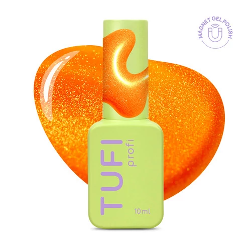 Гель-лак TUFI Profi NEON CAT EYE 54 Charge неоновий помаранчевий 10 мл (0334059)