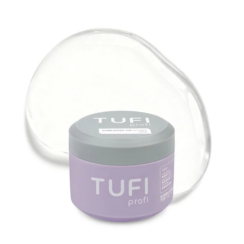 Глянцевий топ для гель-лаку TUFI profi SunBlocker No Wipe Top з УФ-фільтром 30 мл (0333821)
